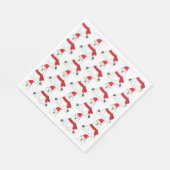 Serviette En Papier Adorable White Holiday Bear Party (Coin)
