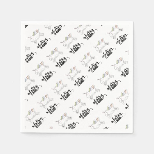 Serviette En Papier Adulte est dur et drôle (Devant)