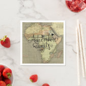 Serviette En Papier Adventure Attend la carte de l'ancien monde (En situation)