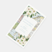 Serviette En Papier Adventure Await Baby shower Floral Map (Coin)