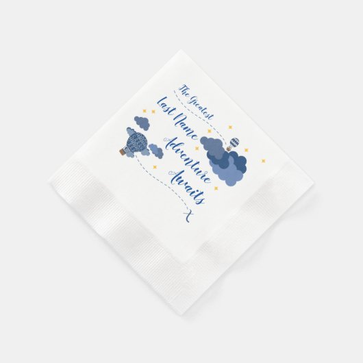 Serviette En Papier Adventure Await Design Baby shower (Coin)
