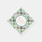 Serviette En Papier Adventure Await Hot Air Balloon Sage Baby shower (Coin)