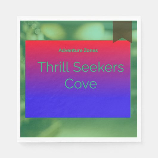 Serviette En Papier Adventure Zones Cove (Devant)