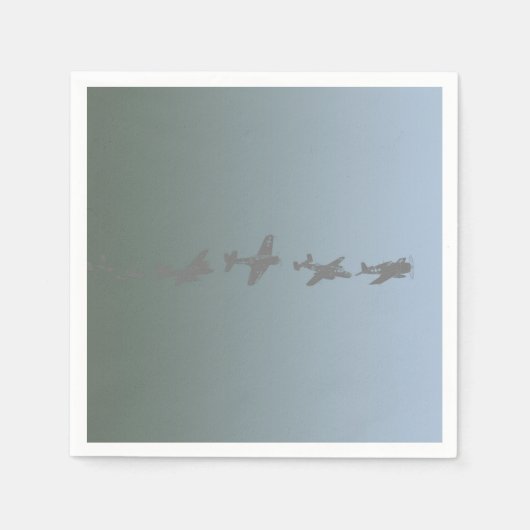 Serviette En Papier Aéronefs 2ème guerre mondiale (Devant)