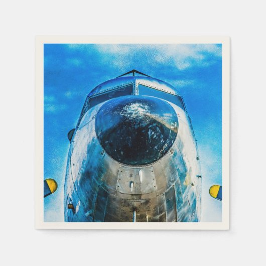 Serviette En Papier Aéronefs Douglas DC-3 (Devant)
