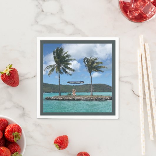 Serviette En Papier Aéroport de Bora Bora (En situation)