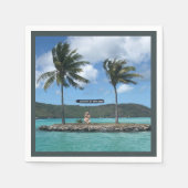 Serviette En Papier Aéroport de Bora Bora (Devant)