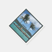 Serviette En Papier Aéroport de Bora Bora (Coin)