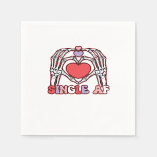 Serviette En Papier Af Skeleton Mains Valentines Classic