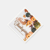 Serviette En Papier Affaires personnalisées Thanksgiving Beau Dîner d' (Coin)