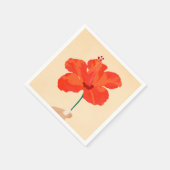 Serviette En Papier Affection Hibiscus (Coin)