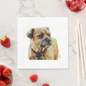 Serviette En Papier Affen Border Terrier (En situation)