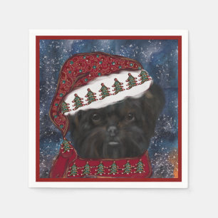 Serviette En Papier Affenpinscher 