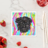 Serviette En Papier Affenpinscher (En situation)