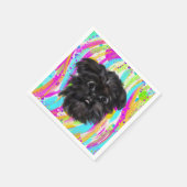 Serviette En Papier Affenpinscher (Coin)