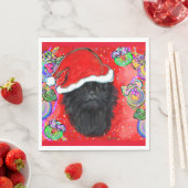 Serviette En Papier Affenpinscher (En situation)