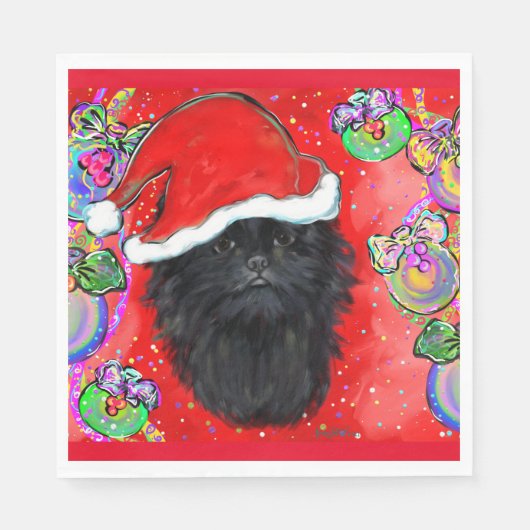 Serviette En Papier Affenpinscher (Devant)