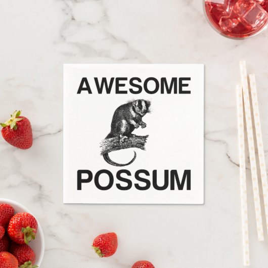 SERVIETTE EN PAPIER AFFICHAGE INCONTOURNABLE (En situation)