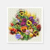 Serviette En Papier Affichage pansy (Devant)