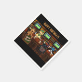 Serviette En Papier Affiche AIRÉDAL & AMIS (Coin)