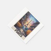 Serviette En Papier Affiche de voyage Paris (Coin)