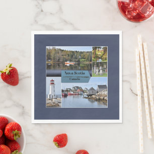 Serviette En Papier Affiche touristique de Nouvelle-Écosse,