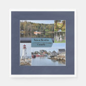 Serviette En Papier Affiche touristique de Nouvelle-Écosse, (Devant)