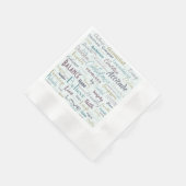 Serviette En Papier Affirmation (Coin)
