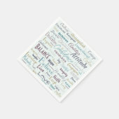Serviette En Papier Affirmation (Coin)