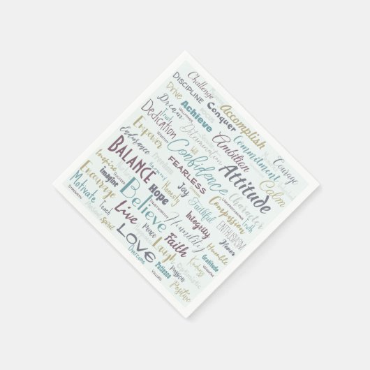 Serviette En Papier Affirmation (Coin)