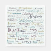 Serviette En Papier Affirmation (Devant)