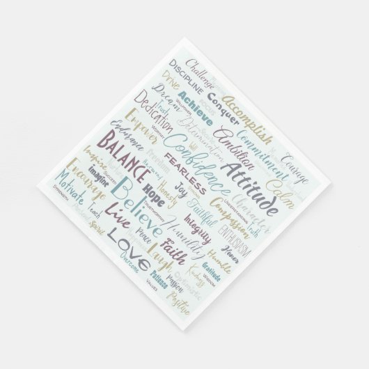 Serviette En Papier Affirmation (Coin)