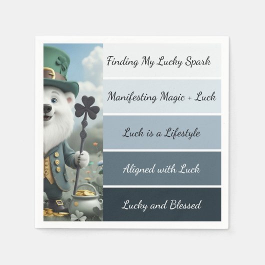 Serviette En Papier Affirmation de la Saint-Patrick (Devant)