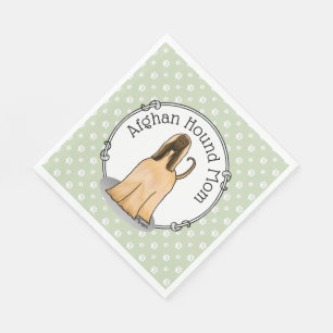 Serviette En Papier Afghan Hound Maman Afghan Maman (fawn) Mignonne ma