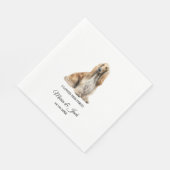 Serviette En Papier Afghan Hound Pet Mariage couleur complète (Coin)