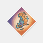 Serviette En Papier Africa map (Coin)