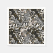 Serviette En Papier Africain, ethnique. (Devant)