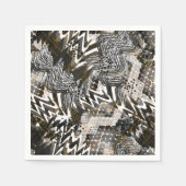 Serviette En Papier Africain, ethnique. (Devant)