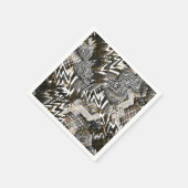Serviette En Papier Africain, ethnique. (Coin)