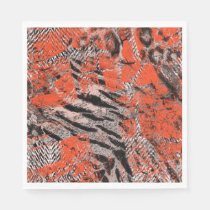 Serviette En Papier Africain, tribal.