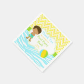 Serviette En Papier African American Boy Pool Party Bash Party (Coin)