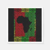 SERVIETTE EN PAPIER AFRIQUE NAPKINS (Devant)