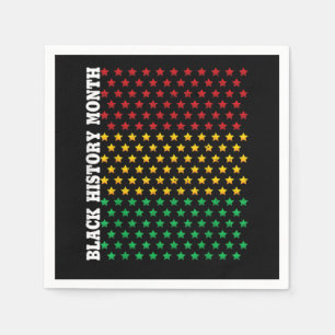 Serviette En Papier Afro-Américains Noirs Histoire Mois Cadeaux Noirs