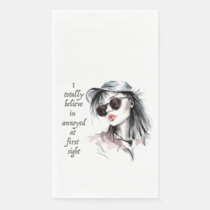 Serviette En Papier Agacé au premier regard