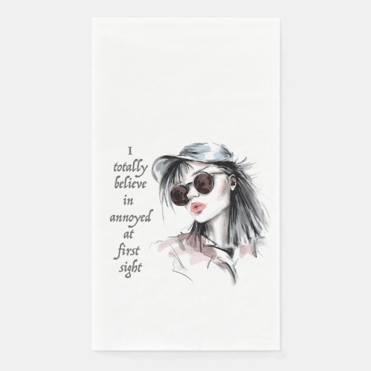 Serviette En Papier Agacé au premier regard (Devant)