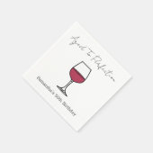 Serviette En Papier Âgé à la perfection vin 50e anniversaire (Coin)