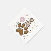 Serviette En Papier Âge minimal d'anniversaire de chien (Coin)