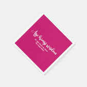 Serviette En Papier Age & Sagesse Drôle Dire Anniversaire Fête Magenta (Coin)