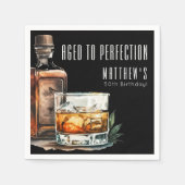 Serviette En Papier Aged To Perfection Birthday Party (Devant)