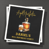 Serviette En Papier Aged to Perfection Cigar Whiskey 60th Birthday